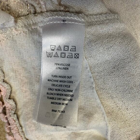 Tommy Bahama Toddler Boho Linen Blend Dress Tassel Neck Embroidered Hem Size 3T - Picture 7 of 7